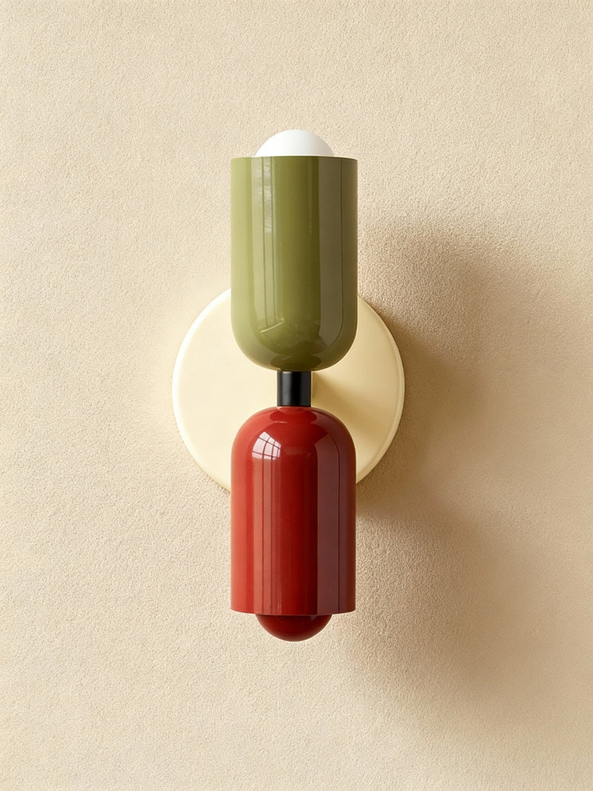 Wall Sconces Modern Dual Light Up Down Cylinder Dome Shade Indoor Wall Lamp