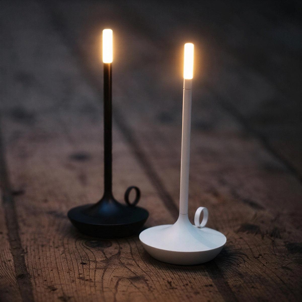 Cordless Table Lamp LED Candle-Style Dimmable Portable Rechargeable Bedside Dining
