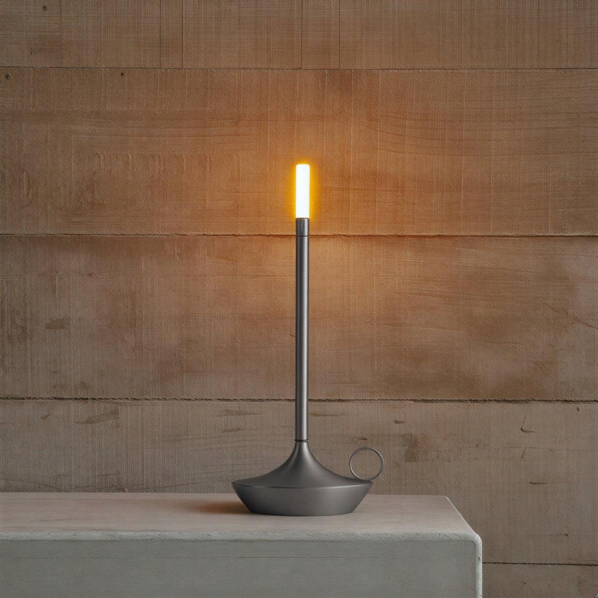 Cordless Table Lamp LED Candle-Style Dimmable Portable Rechargeable Bedside Dining