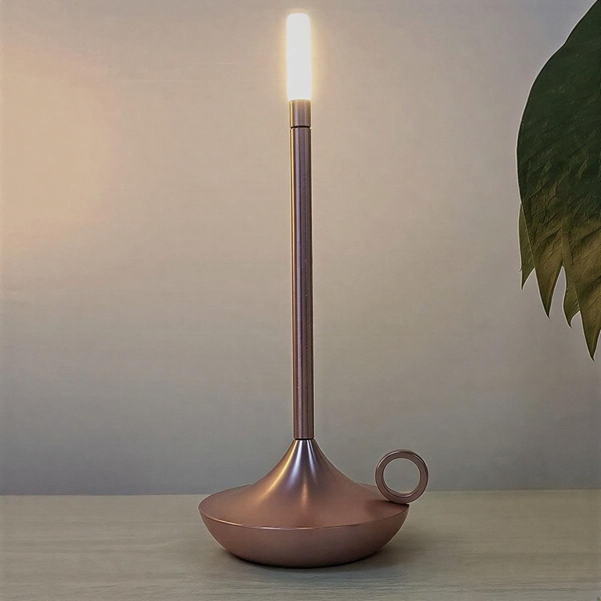 Cordless Table Lamp LED Candle-Style Dimmable Portable Rechargeable Bedside Dining