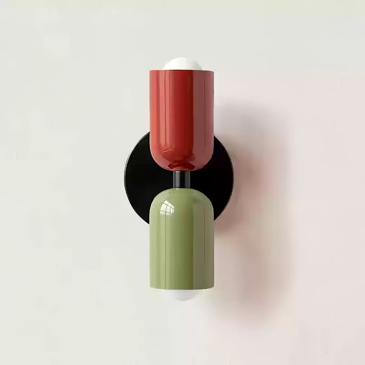 Dual Glow Wall Sconces Two Light Up Down Plug In Cord Switch Bedroom Living Room