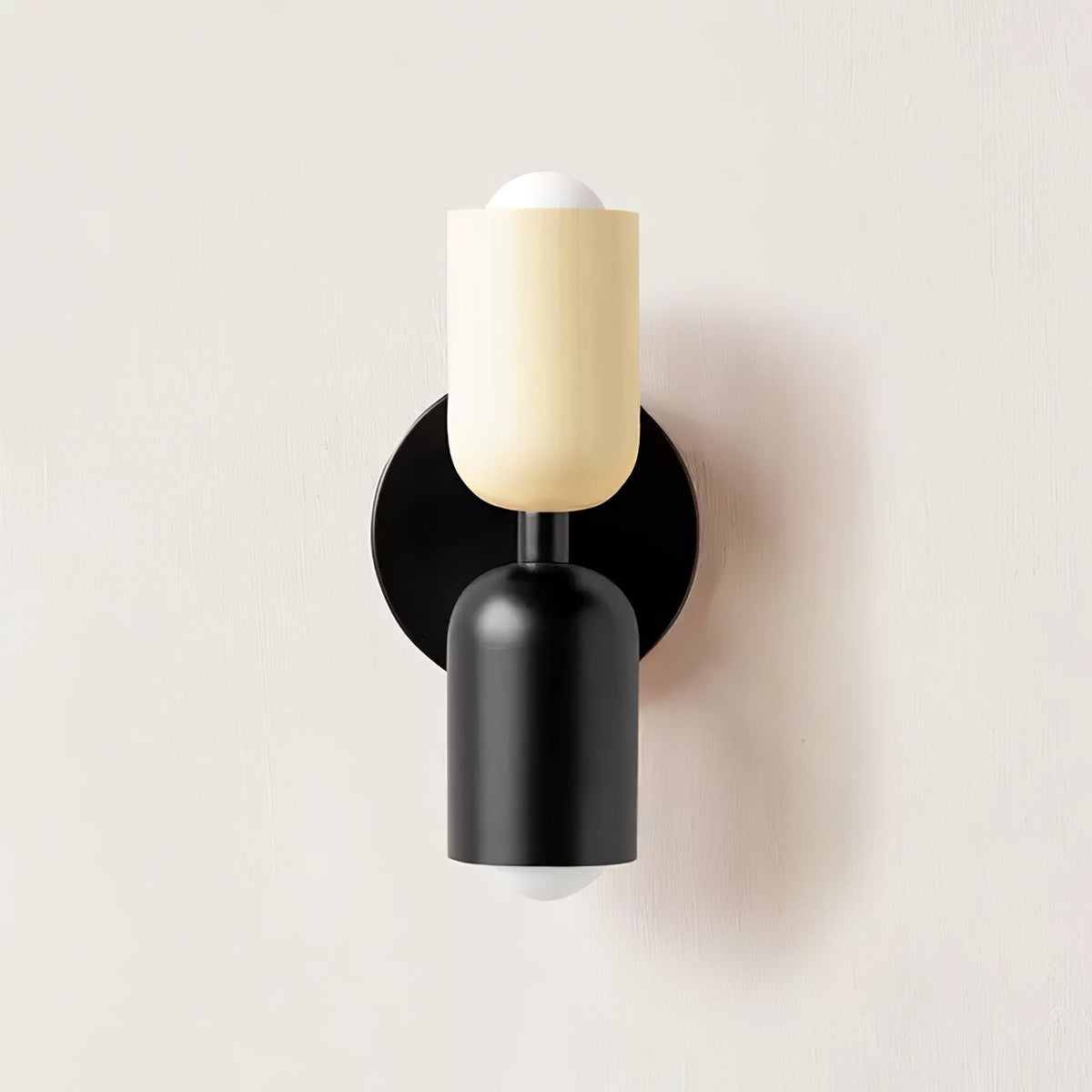 Dual Glow Wall Sconces Two Light Up Down Plug In Cord Switch Bedroom Living Room