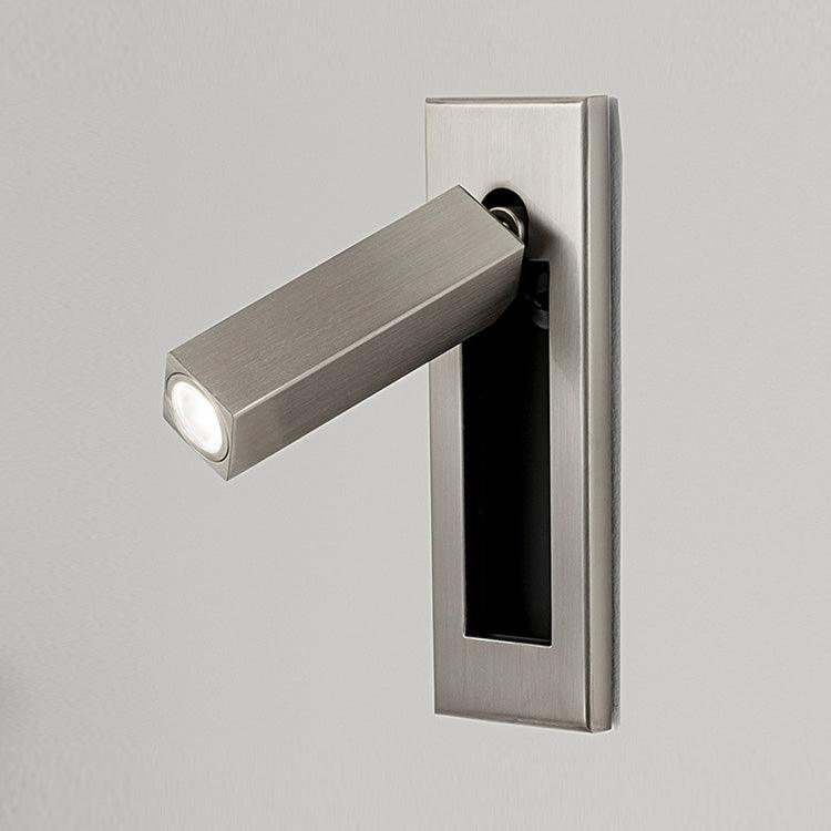 Reading Lamp Recessed Wall Mount Adjustable Spotlight Head Button Switch Bedside