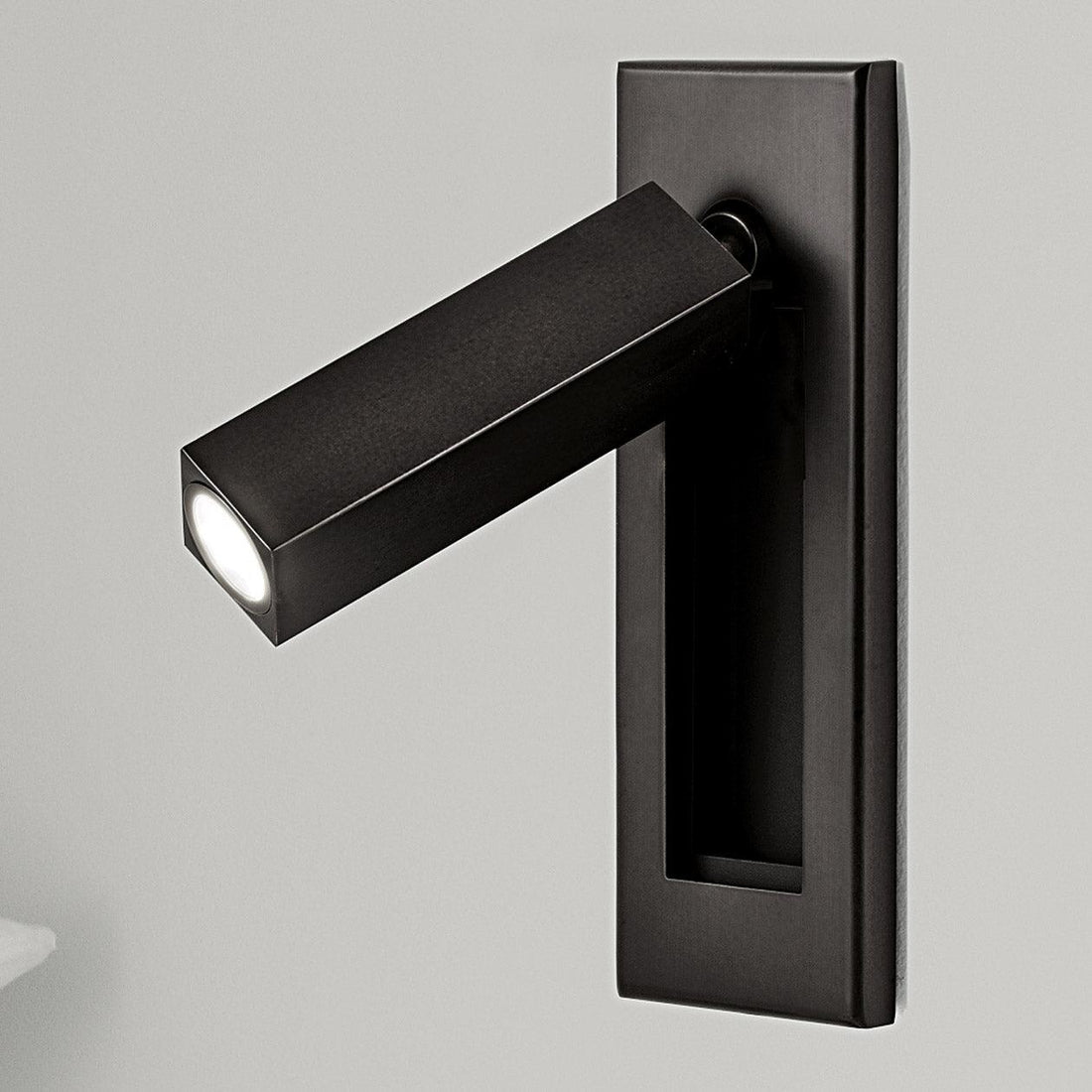 Reading Lamp Recessed Wall Mount Adjustable Spotlight Head Button Switch Bedside