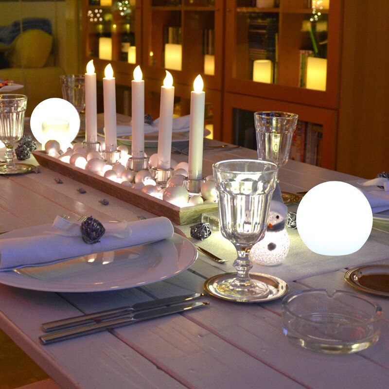 Outdoor LED Lights Cordless Rechargeable Globe Table Lamp Waterproof Indoor Patio Garden