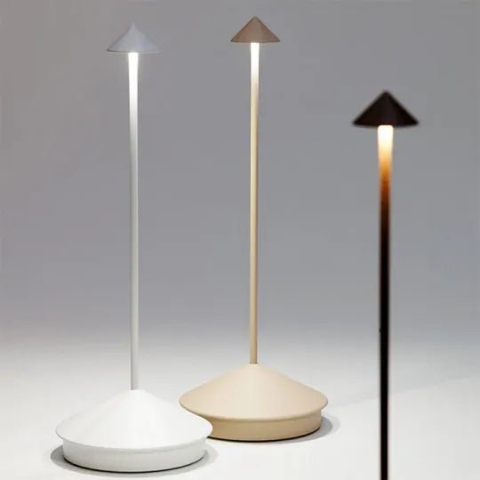 LED Table Lamp Wireless Rechargeable Cordless Dimmable Touch Control Desk Night Light