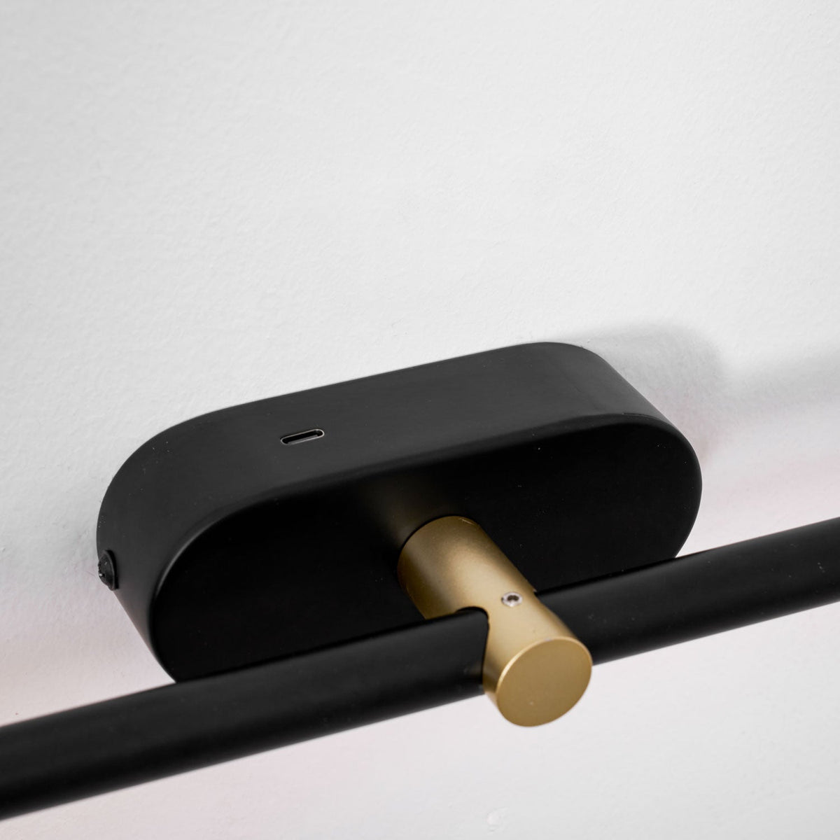 Linear Sconce Integrated LED Light Bar Black Brass Metal Hardwired Wall Vanity
