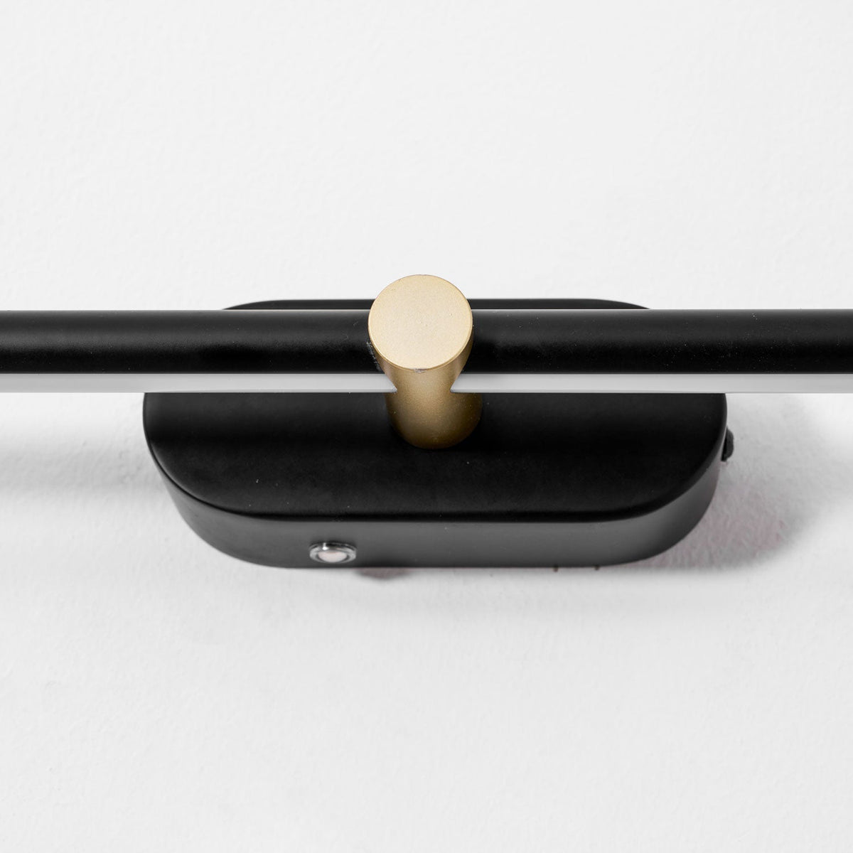 Linear Sconce Integrated LED Light Bar Black Brass Metal Hardwired Wall Vanity