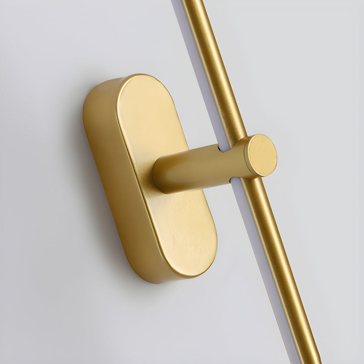 Linear Sconce Integrated LED Light Bar Black Brass Metal Hardwired Wall Vanity
