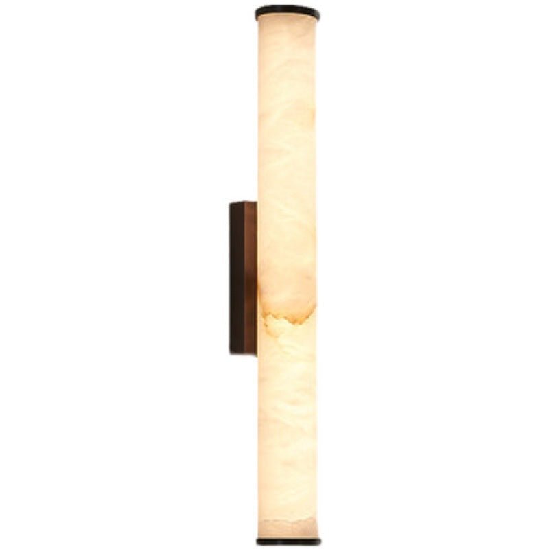 Warm White LED Wall Light Cylinder Linear Sconce Copper Accents Indoor Lighting