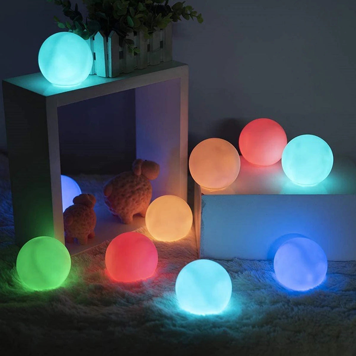 Outdoor LED Lights Cordless Rechargeable Globe Table Lamp Waterproof Indoor Patio Garden