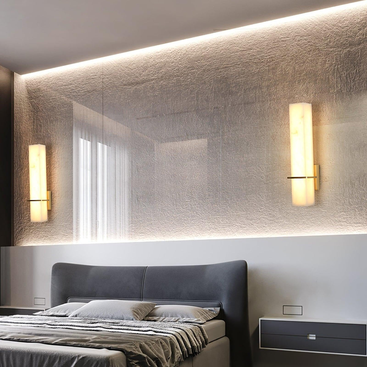 Alabaster translucency detail with light source active
