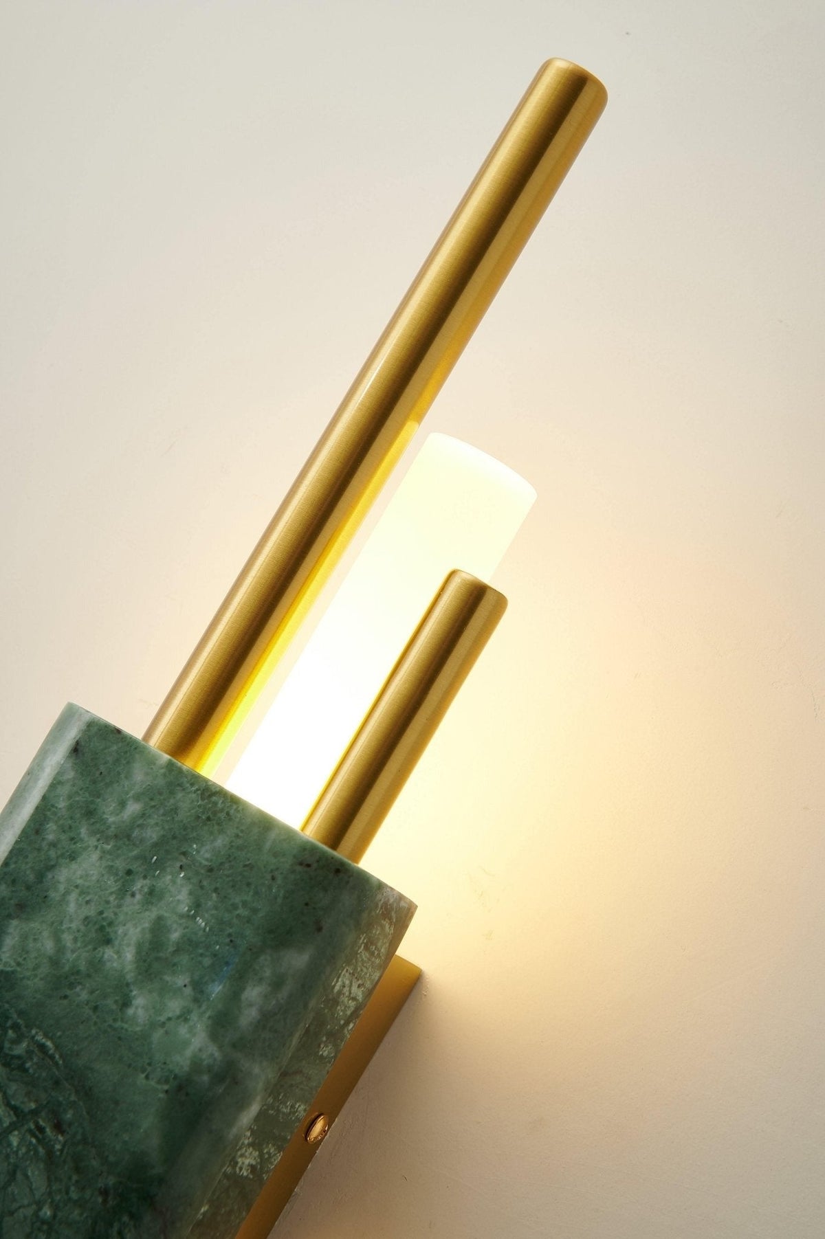 Alcochete wall sconce green marble swatch
