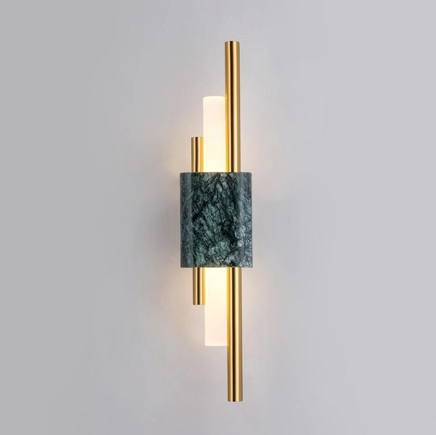 Alcochete wall sconce green marble variant short size