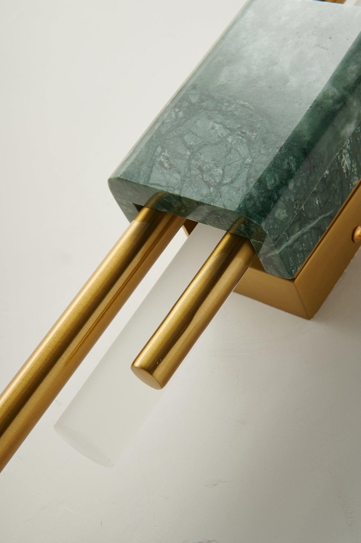 Alcochete wall sconce marble panel edge detail