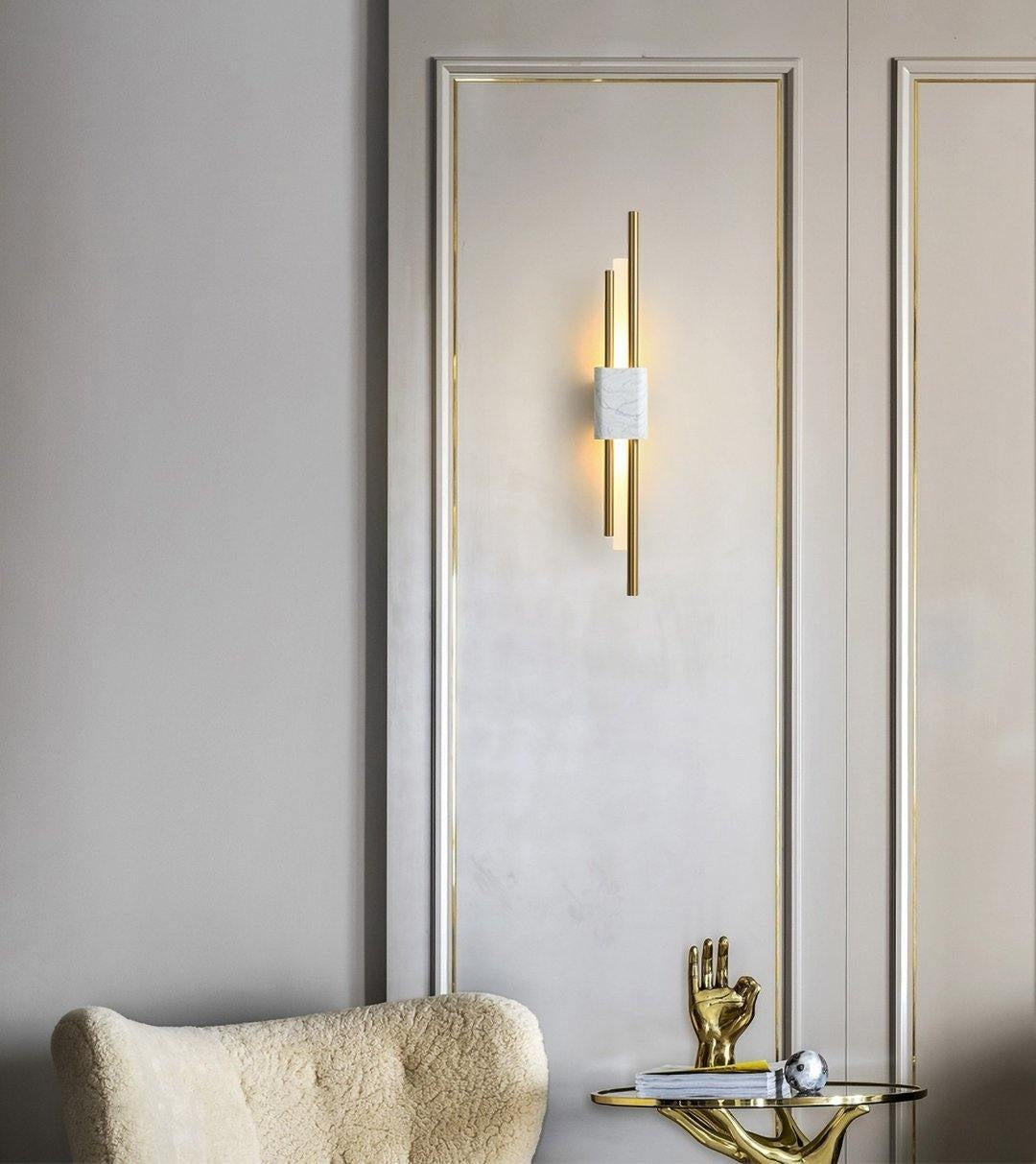 Alcochete wall sconce marble pattern variation