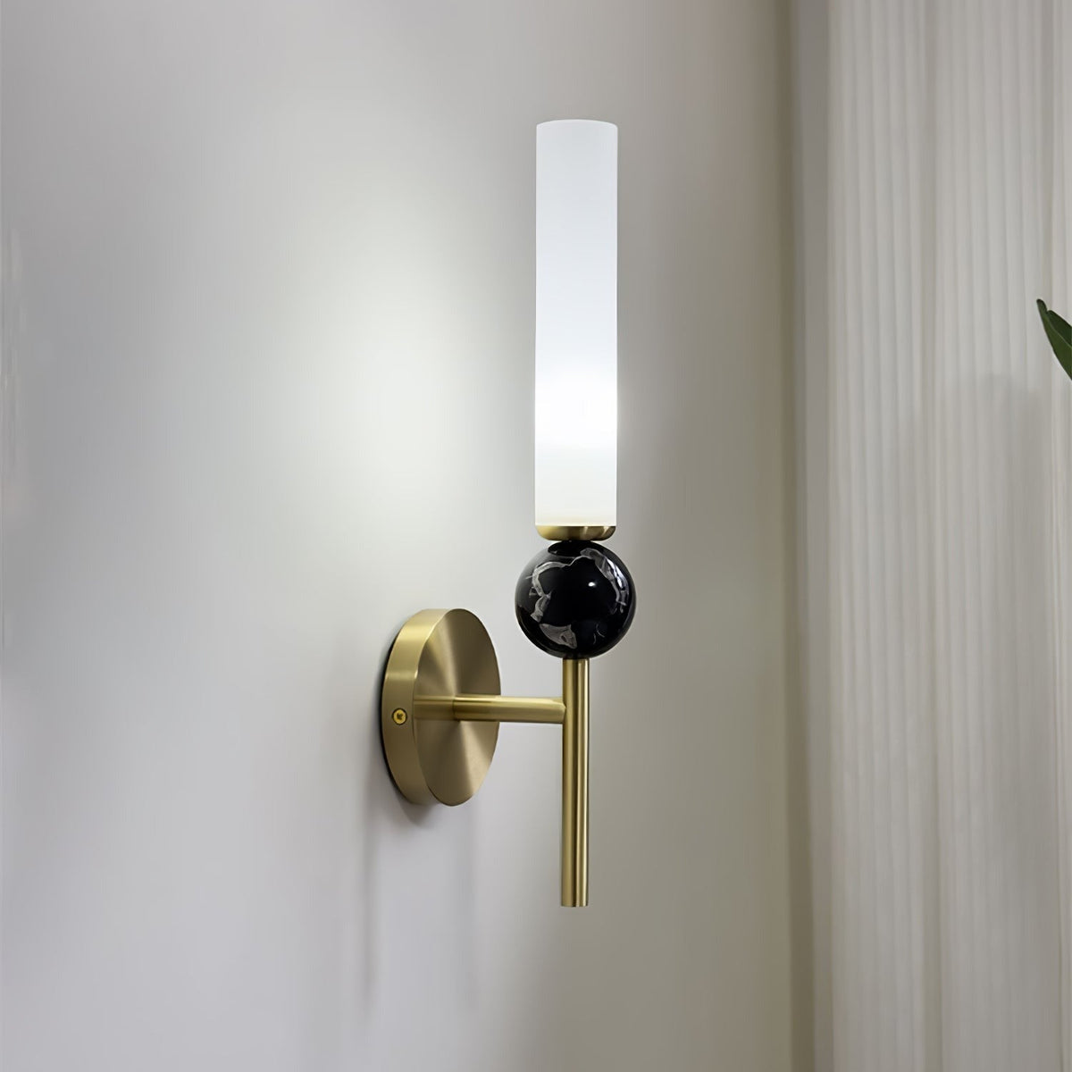 Aljezur Model C black body with black marble ball, front view
