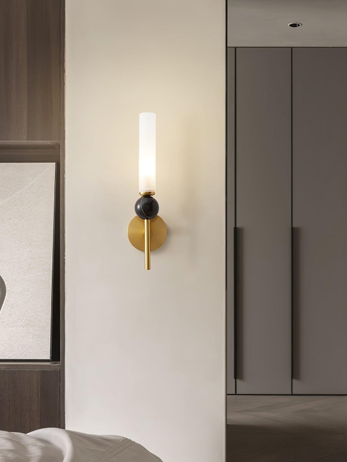 Aljezur Model C tall statement wall sconce, large size reference view