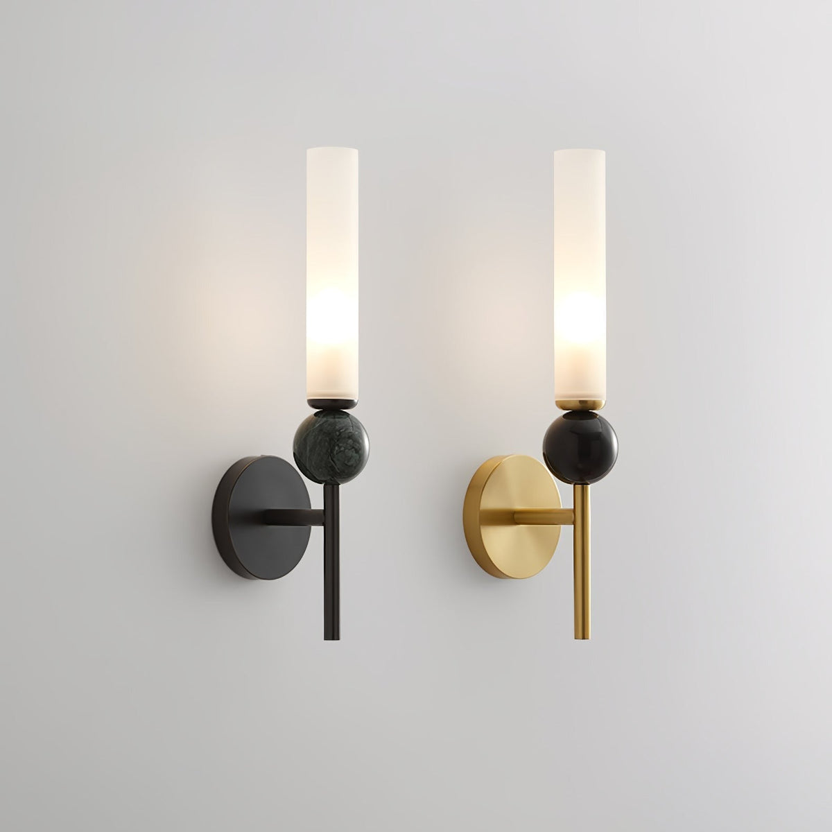 Aljezur wall sconce frosted acrylic diffuser, light detail