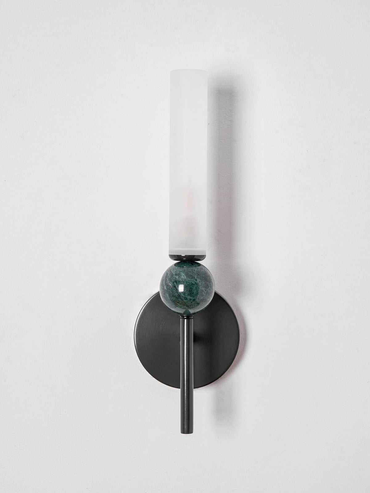 Aljezur wall sconce showing acrylic diffuser frosted finish