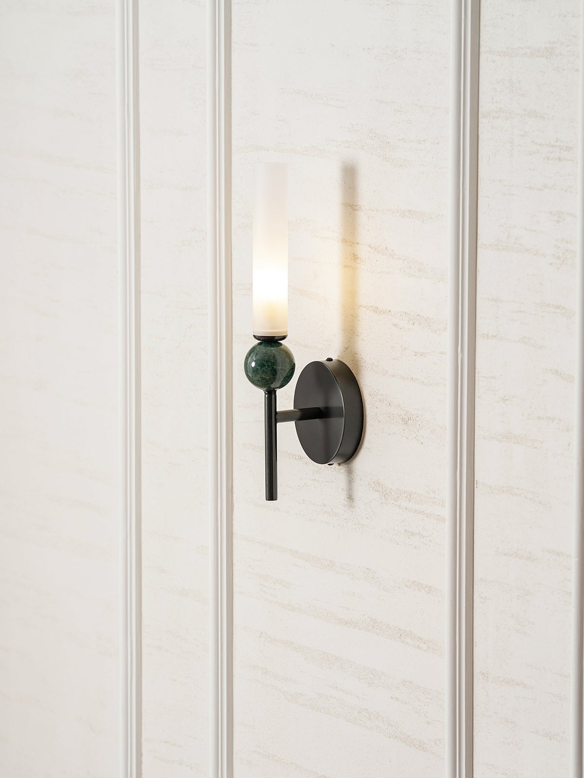 Aljezur wall sconce wall mounting hardware and connection detail