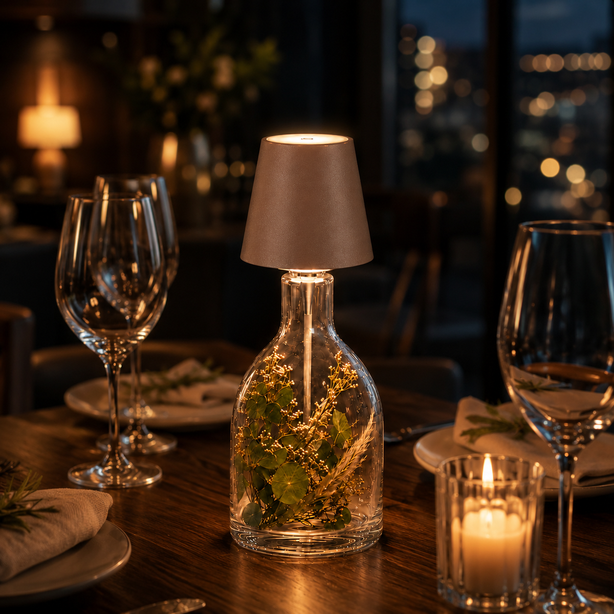 Bottle Stopper Lamp – Brown
