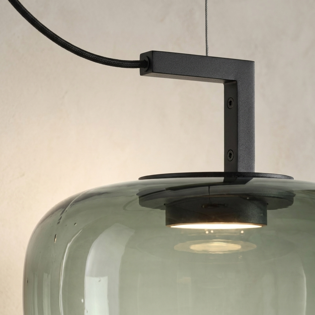 Vesper - Ashtray Glass Bedside Chandelier