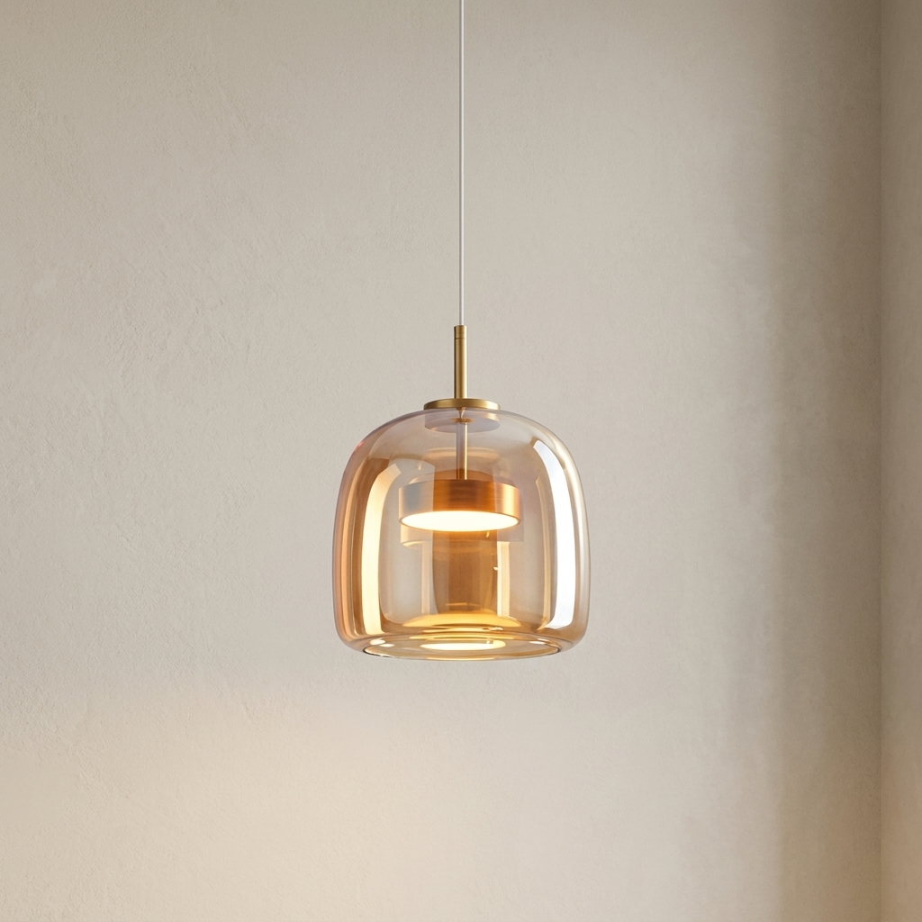 Vesper - Ashtray Glass Bedside Chandelier – Amber - 26CM / Three Colours