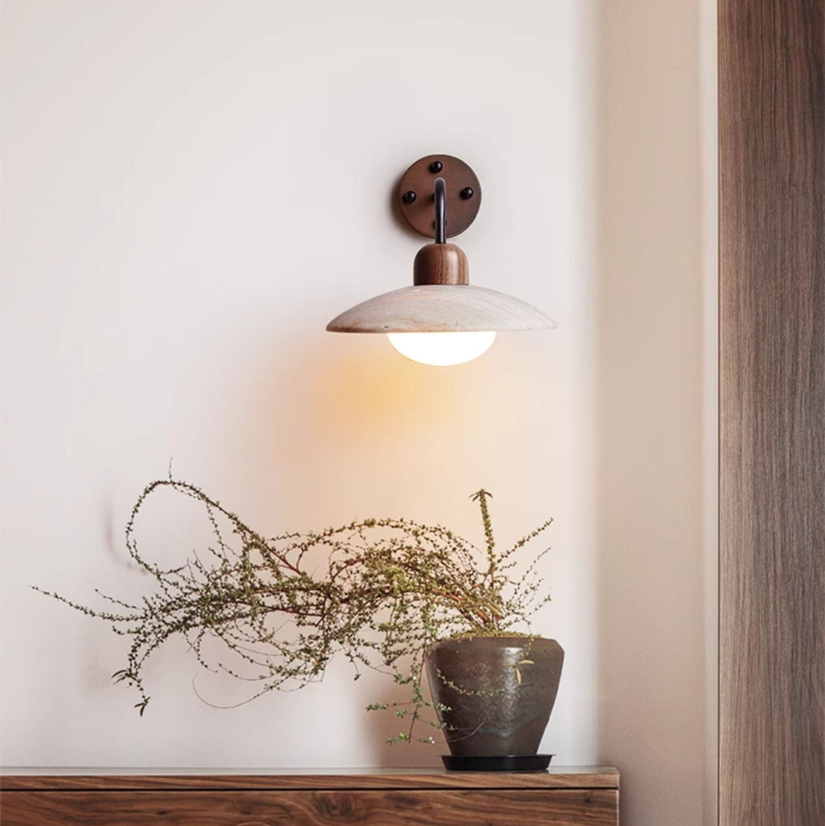 Boticas dome sconce product photography studio view