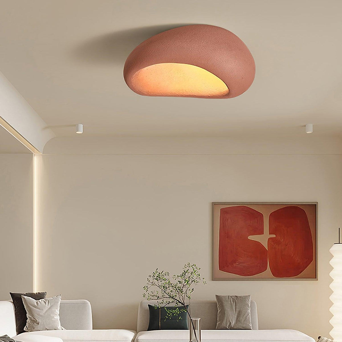 Celestia Textured Cloud Ceiling Light – view 11