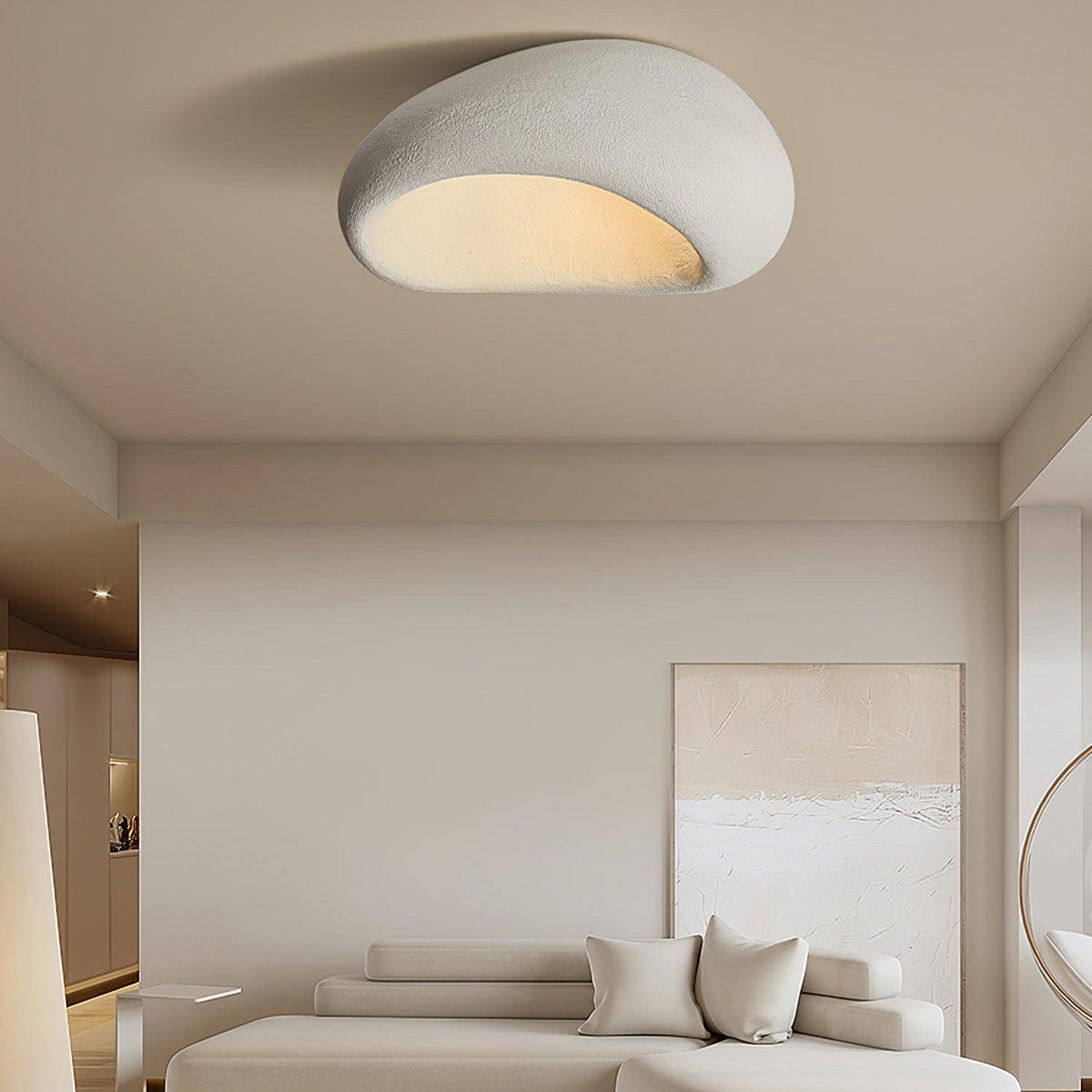Celestia Textured Cloud Ceiling Light – view 17
