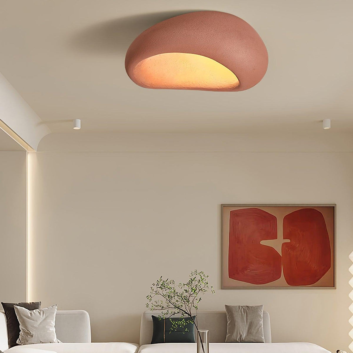 Celestia Textured Cloud Ceiling Light – view 18