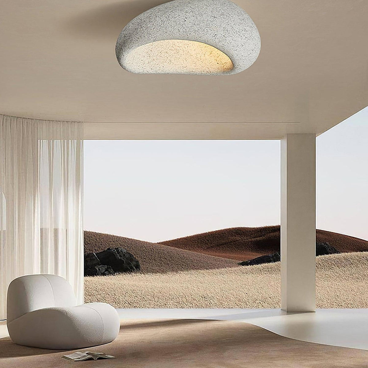 Celestia Textured Cloud Ceiling Light – view 19