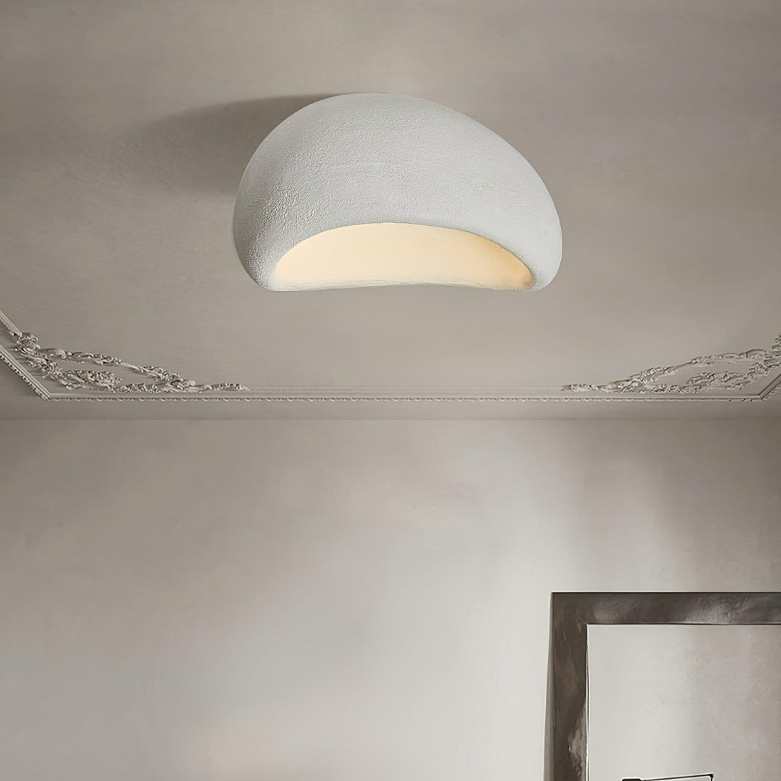 Cloud Ceiling Light Textured Organic Dome Flush Mount Multiple Finishes 5 Sizes