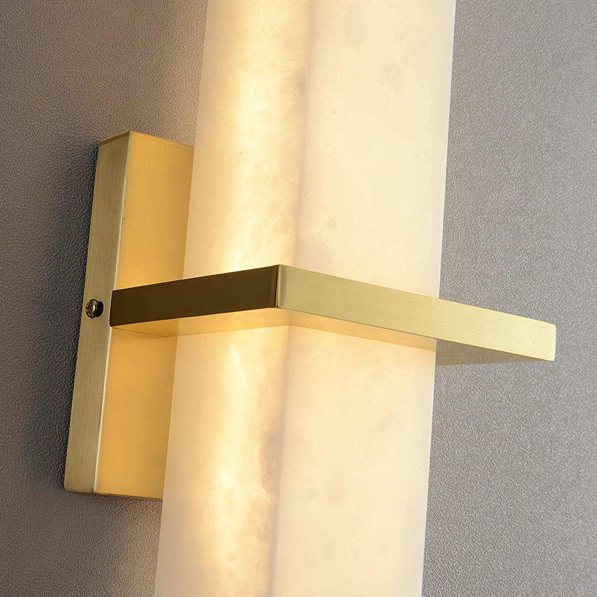Close-up of alabaster shade texture, translucent quality