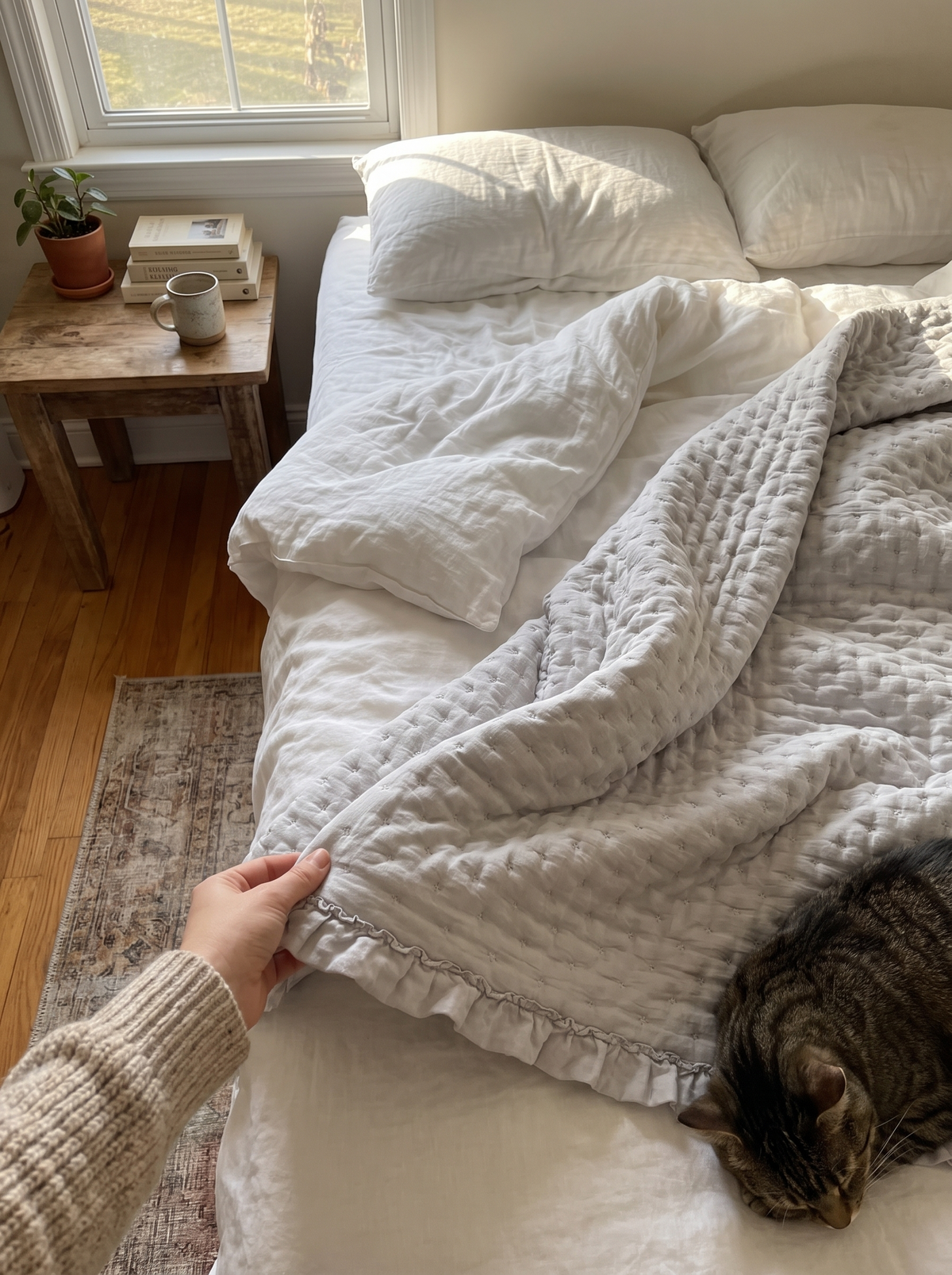 Ruffle Scalloped Bedspread Coverlet, The Finishing Touch