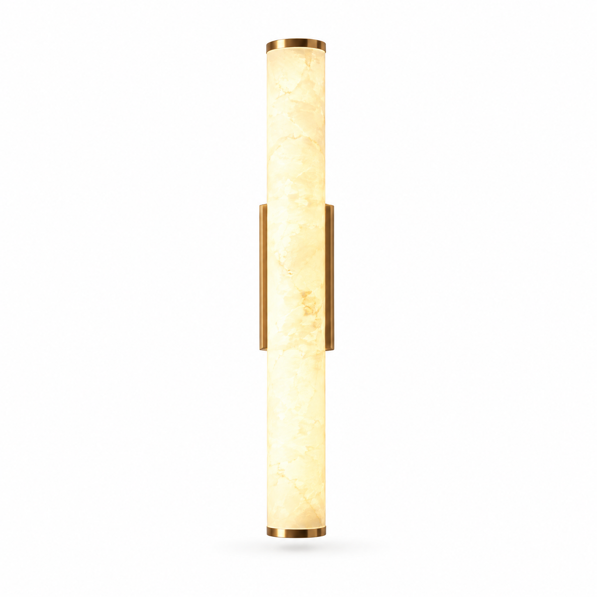 Marble-Style Wall Light with Warm White LED and Copper Accents | g0
