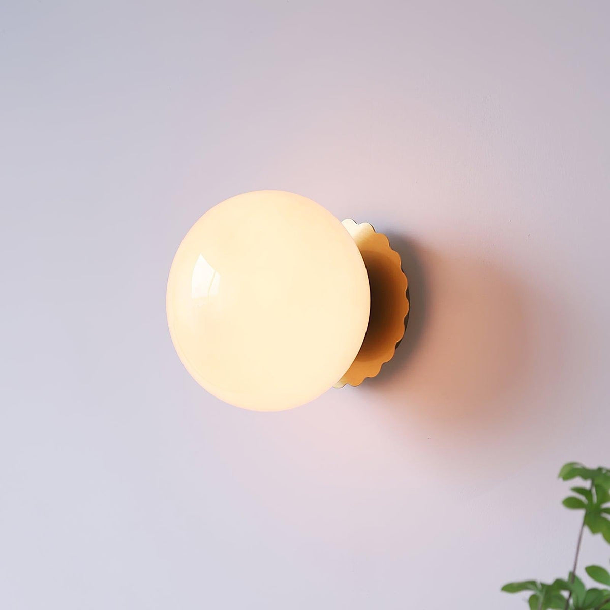 Interior shot featuring Marshmallow sconce as accent lighting