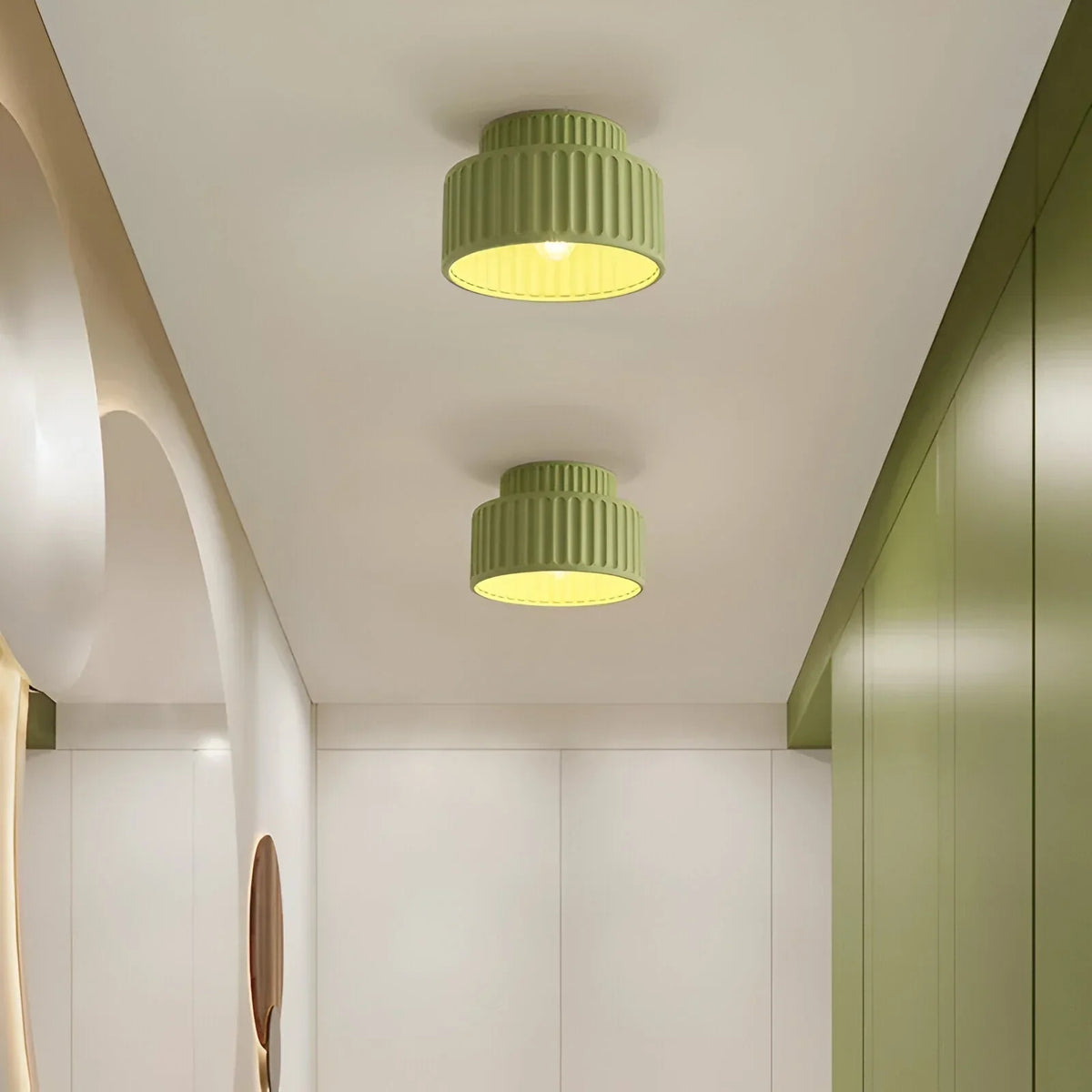 Kami Sculpted Resin Ceiling Light – view 3