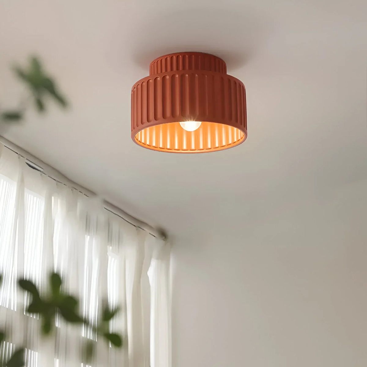 Kami Sculpted Resin Ceiling Light – view 4