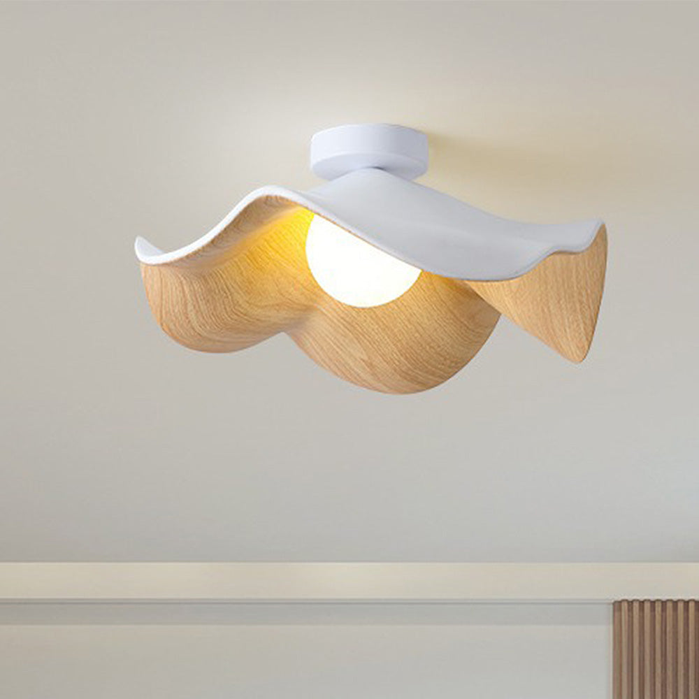 Lotus Leaf Wood Ceiling Light – view 6