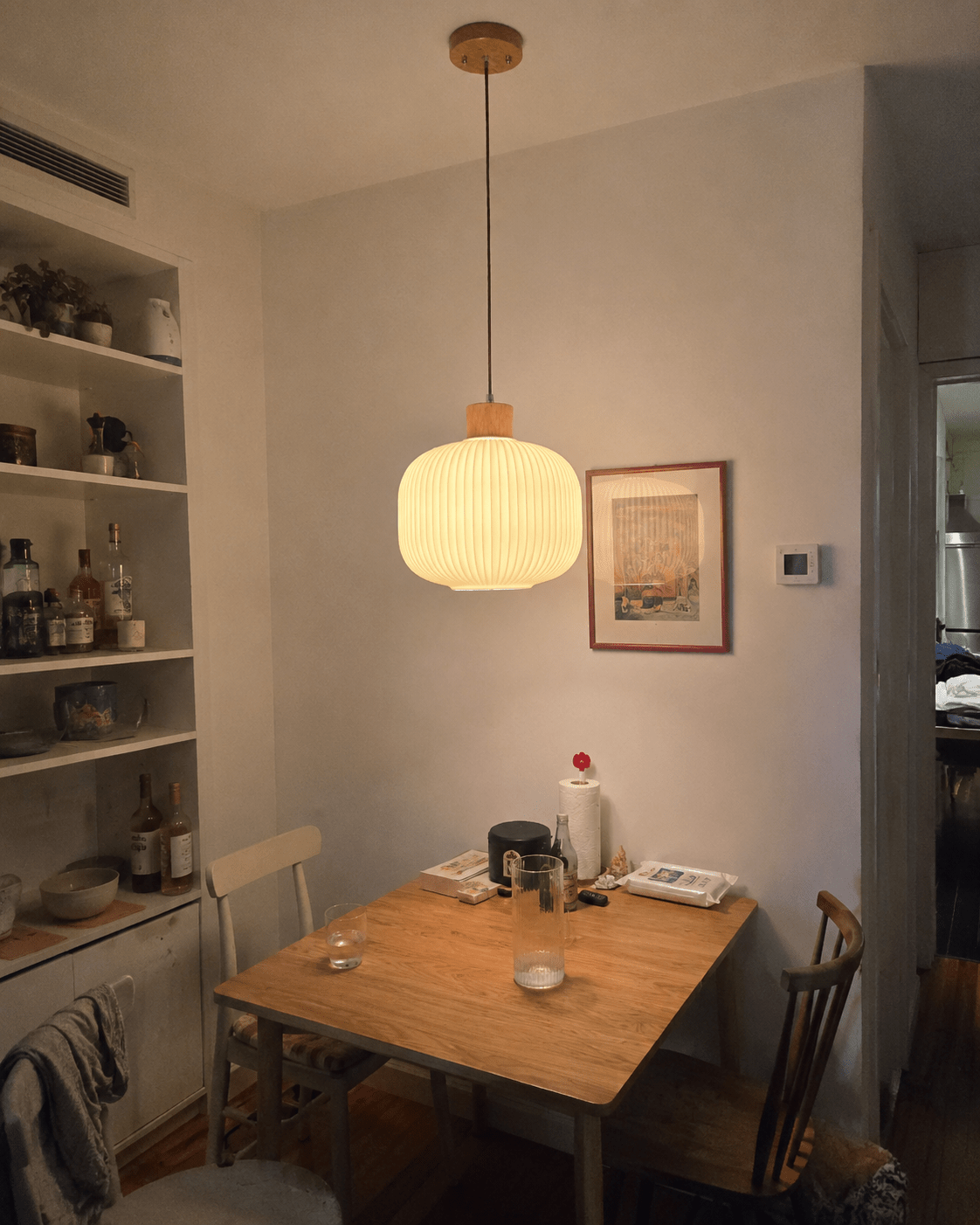 Mei | Ribbed Glass Lantern Pendant - Luma House
