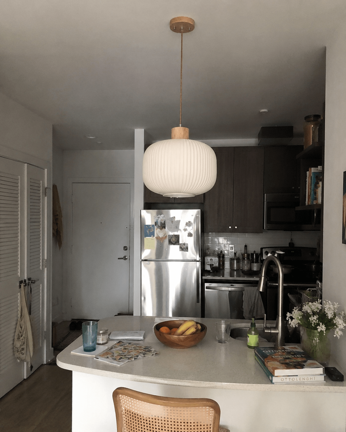 Mei | Ribbed Glass Lantern Pendant - Luma House