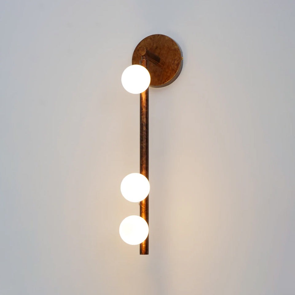 Mounted vertical seven-B sconce residential