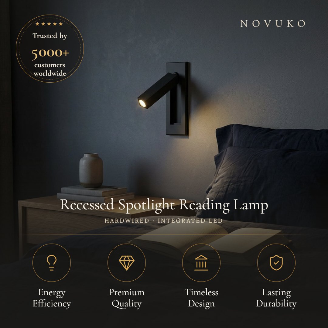 Recessed Spotlight Reading Lamp