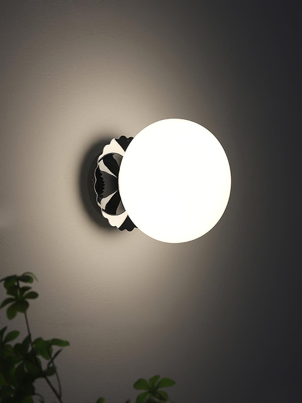Side profile view of Marshmallow sconce fixture design