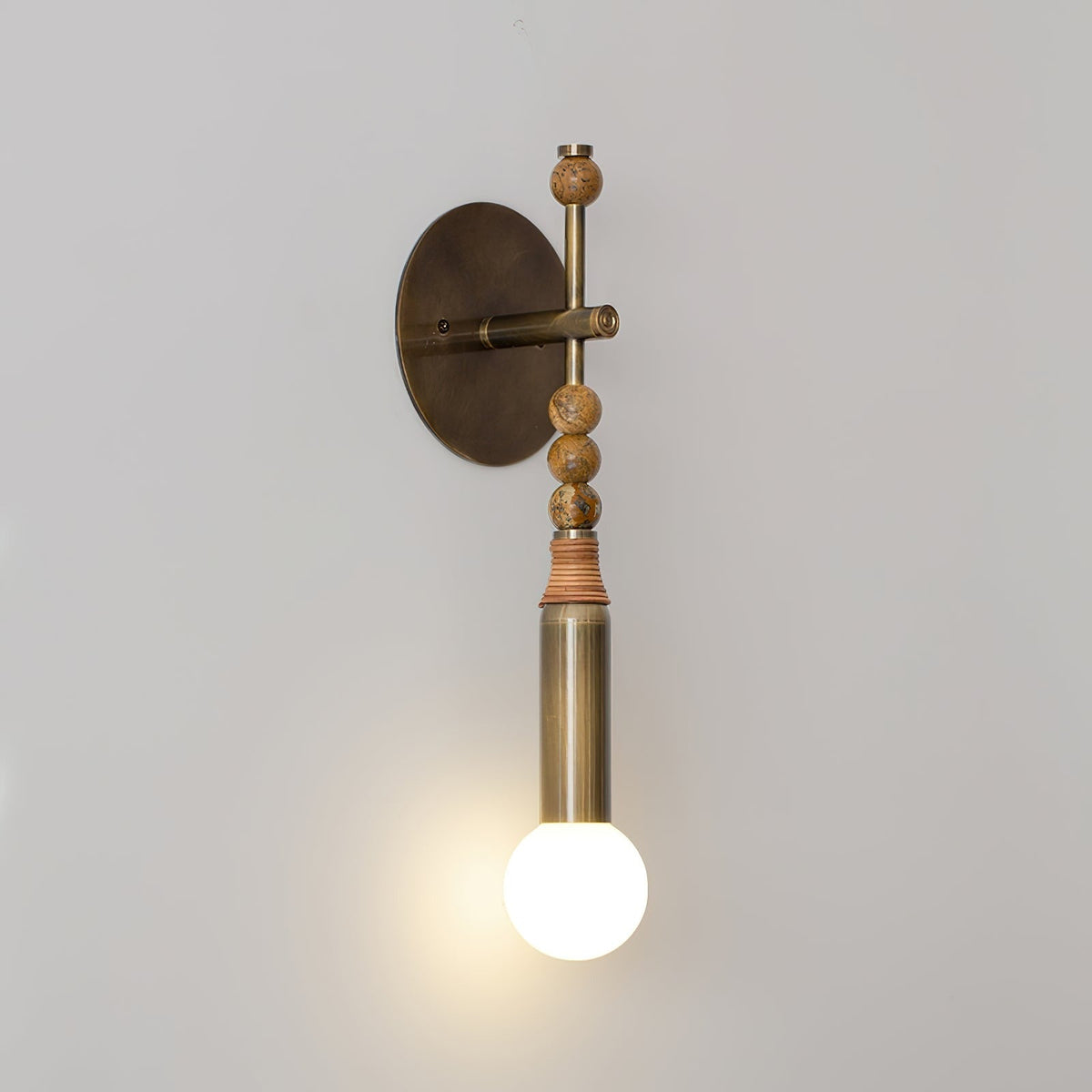Torto angled view of marble and brass
