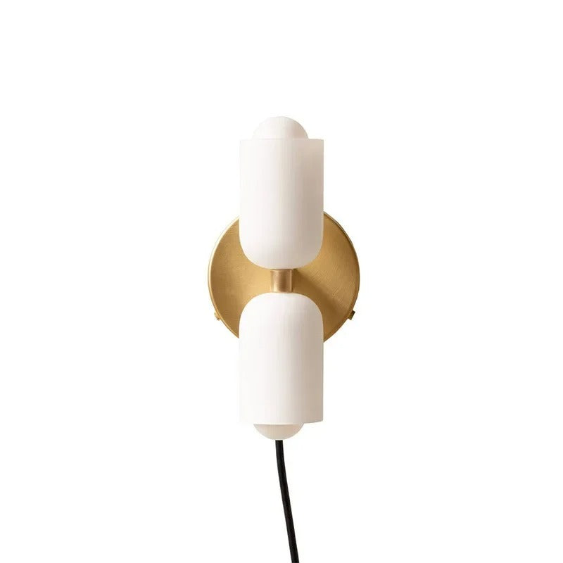 Afli - Colorful Modern Wall Sconce Wall Lights Living Room Bedroom Wall Lights BO-HA Gold White Plug In