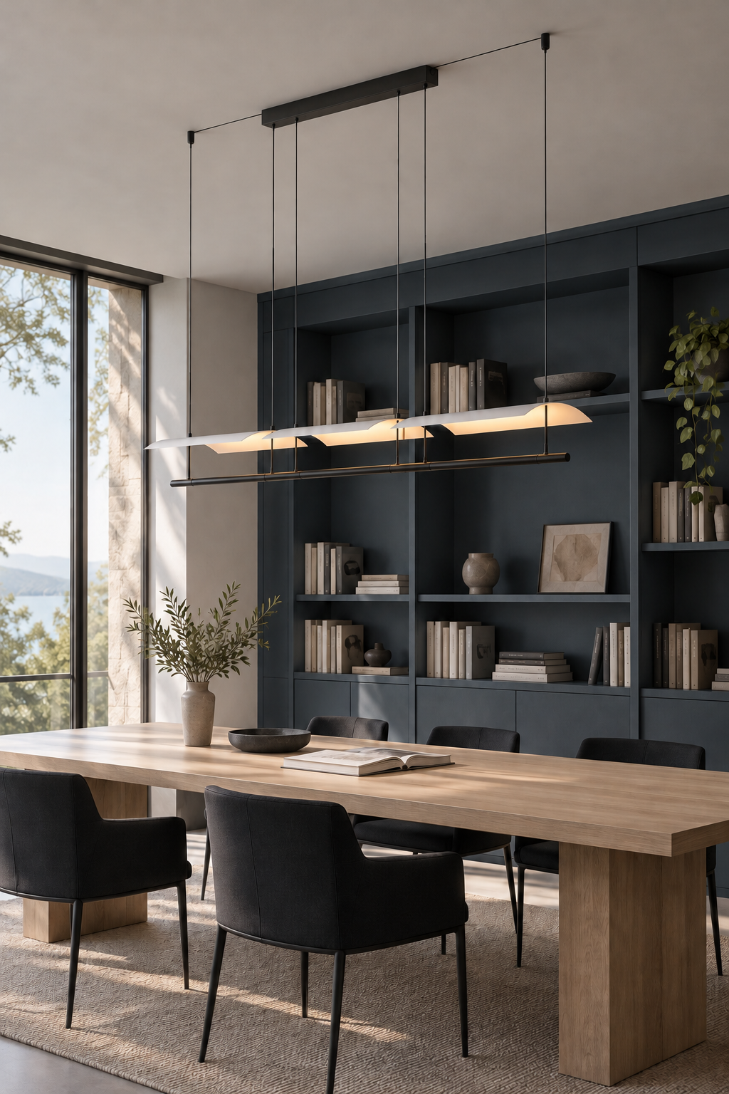Veilane triple wing LED pendant light - 04 scene 1770 studio on