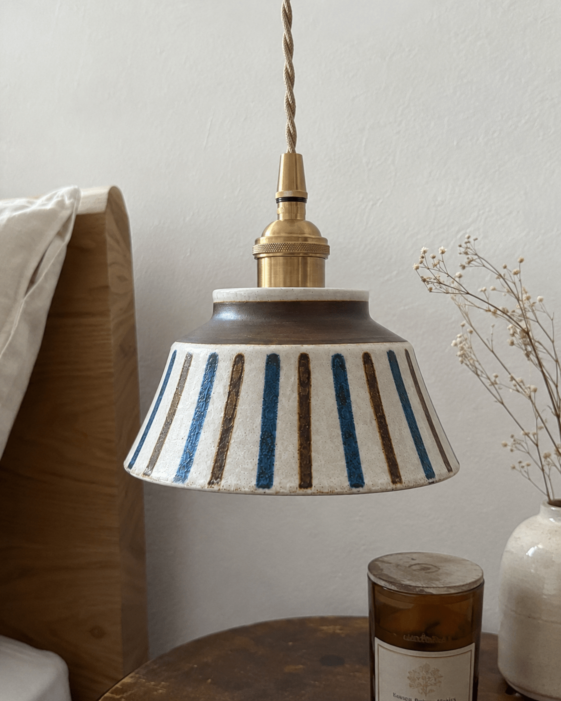 Wei | Retro Ceramic Pendant Light - Luma House